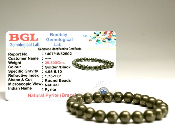 Pyrite Round Bracelet - Image 4