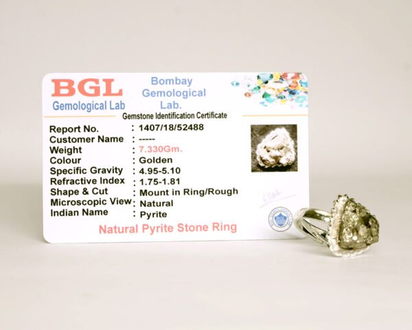 Pyrite Ring - Adjustable - Image 3