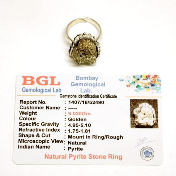 Pyrite Ring - Adjustable - Image 3