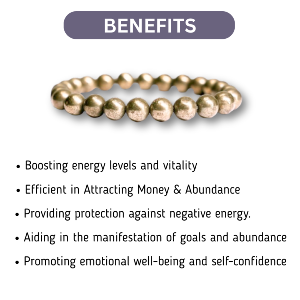 Pyrite Round Bracelet - Image 2