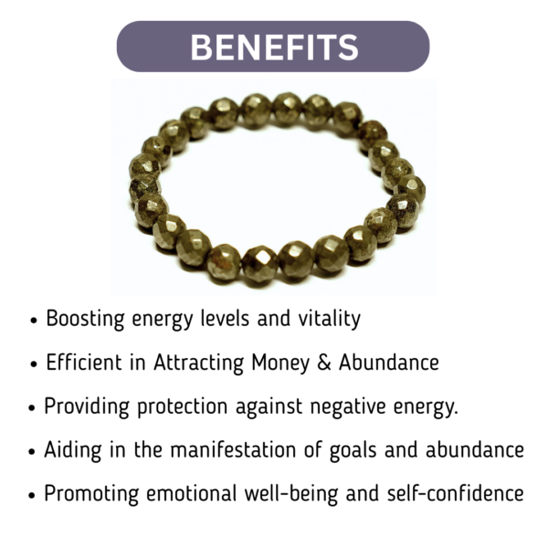 Pyrite Diamond Cut Bracelet - Image 2