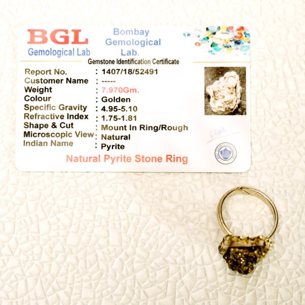 Pyrite Ring - Adjustable - Image 4