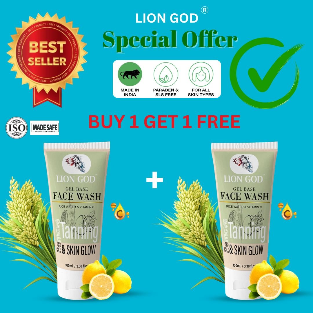 Face Wash ( Rice water & Vitamin C ) (Toxin-free, For all-skin-types, SLS and Paraben free, We ensures 100% safe )