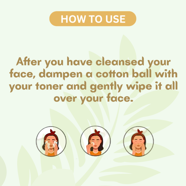 Face Toner (Toxin-free, For all-skin-types, SLS and Paraben free, We ensures 100% safe ) - Image 3