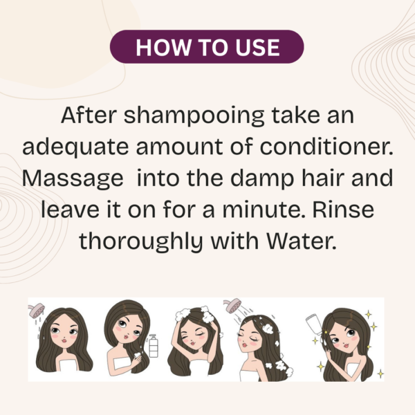 Hair Conditioner (Toxin-free, For all-hair-types, SLS and Paraben free, We ensures 100% safe ) - Image 3