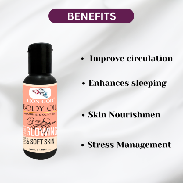 Body Oil (Toxin-free, For all-skin-types, SLS and Paraben free, We ensures 100% safe ) - Image 2
