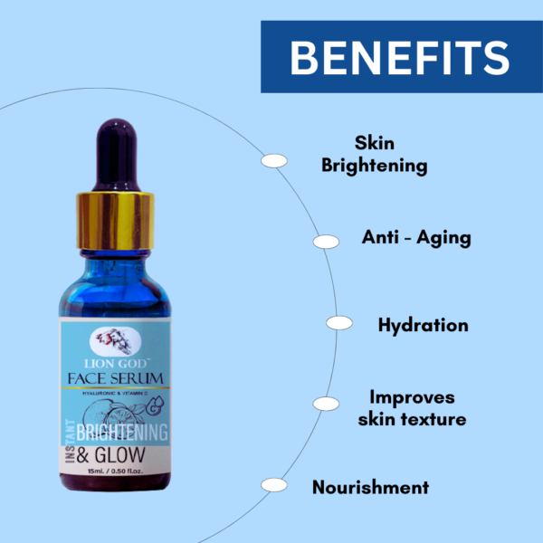 Face Serum ( Vitamin C and Hyaluronic ) (Toxin-free, For all-skin-types, SLS and Paraben free, We ensures 100% safe ) - Image 2