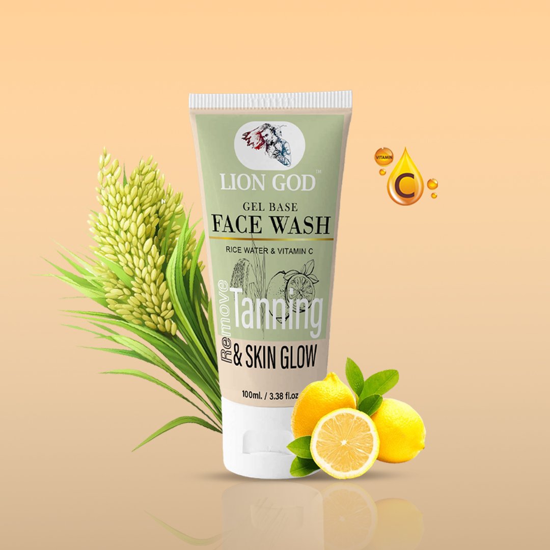 Face Wash ( Rice water & Vitamin C ) (Toxin-free, For all-skin-types, SLS and Paraben free, We ensures 100% safe )