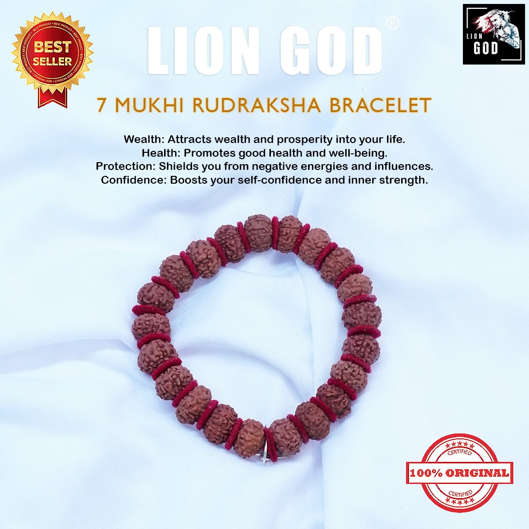 7 Mukhi Rudraksha Bracelet(Original From Java Indonesia )