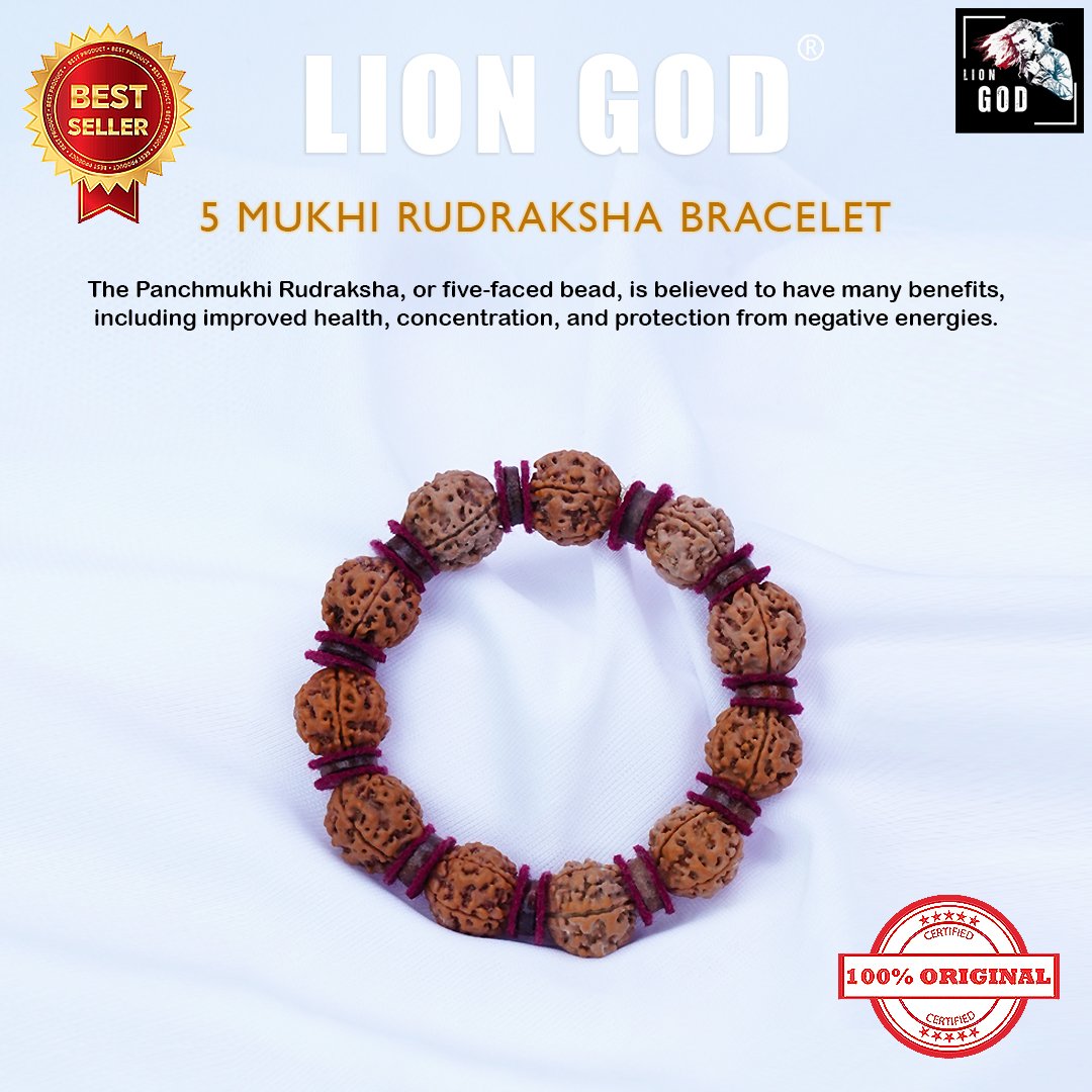 5 Mukhi Rudraksha Bracelet (Original From Nepal )