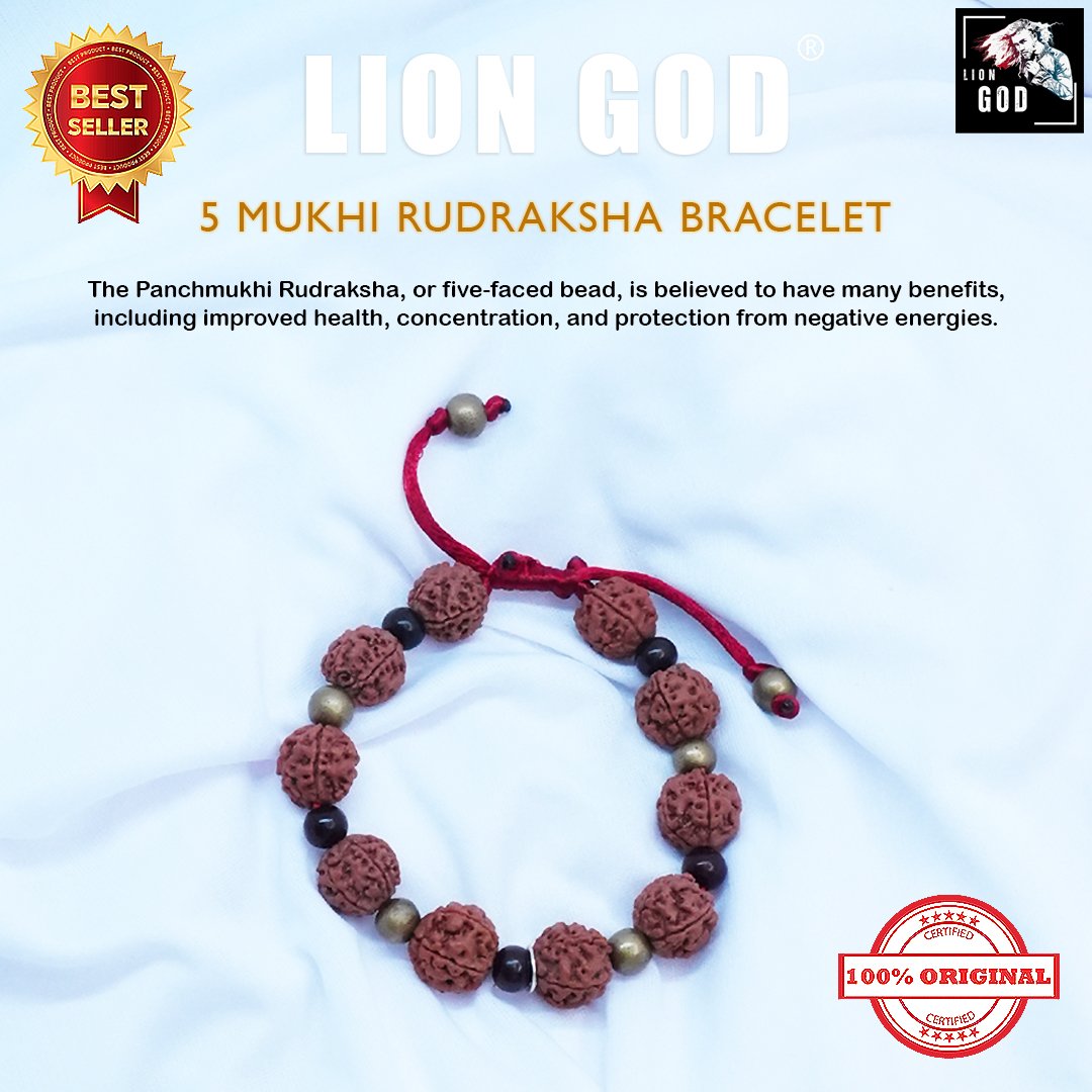 5 Mukhi Rudraksha Bracelet (Original From Nepal )