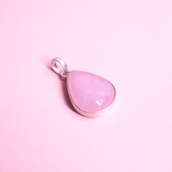 Rose Quartz Pendant (Without Chain)