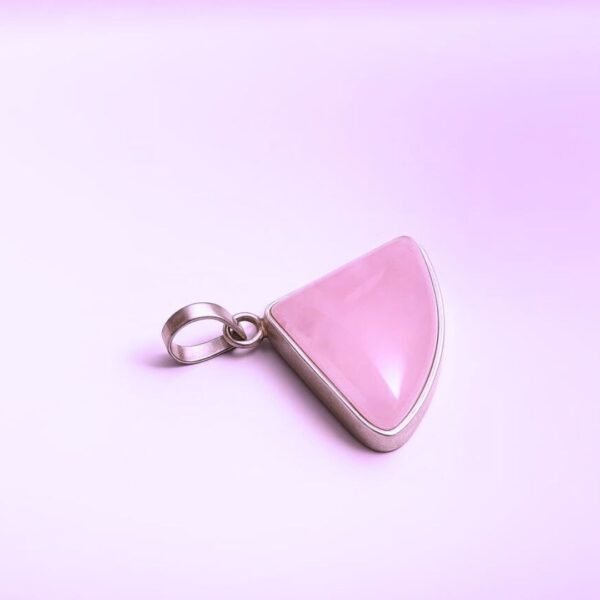 Rose Quartz Pendant (Without Chain)