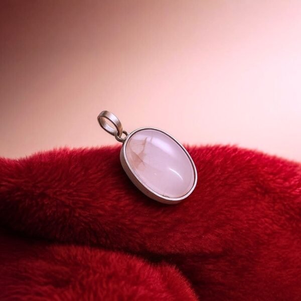 Rose Quartz Pendant (Without Chain)