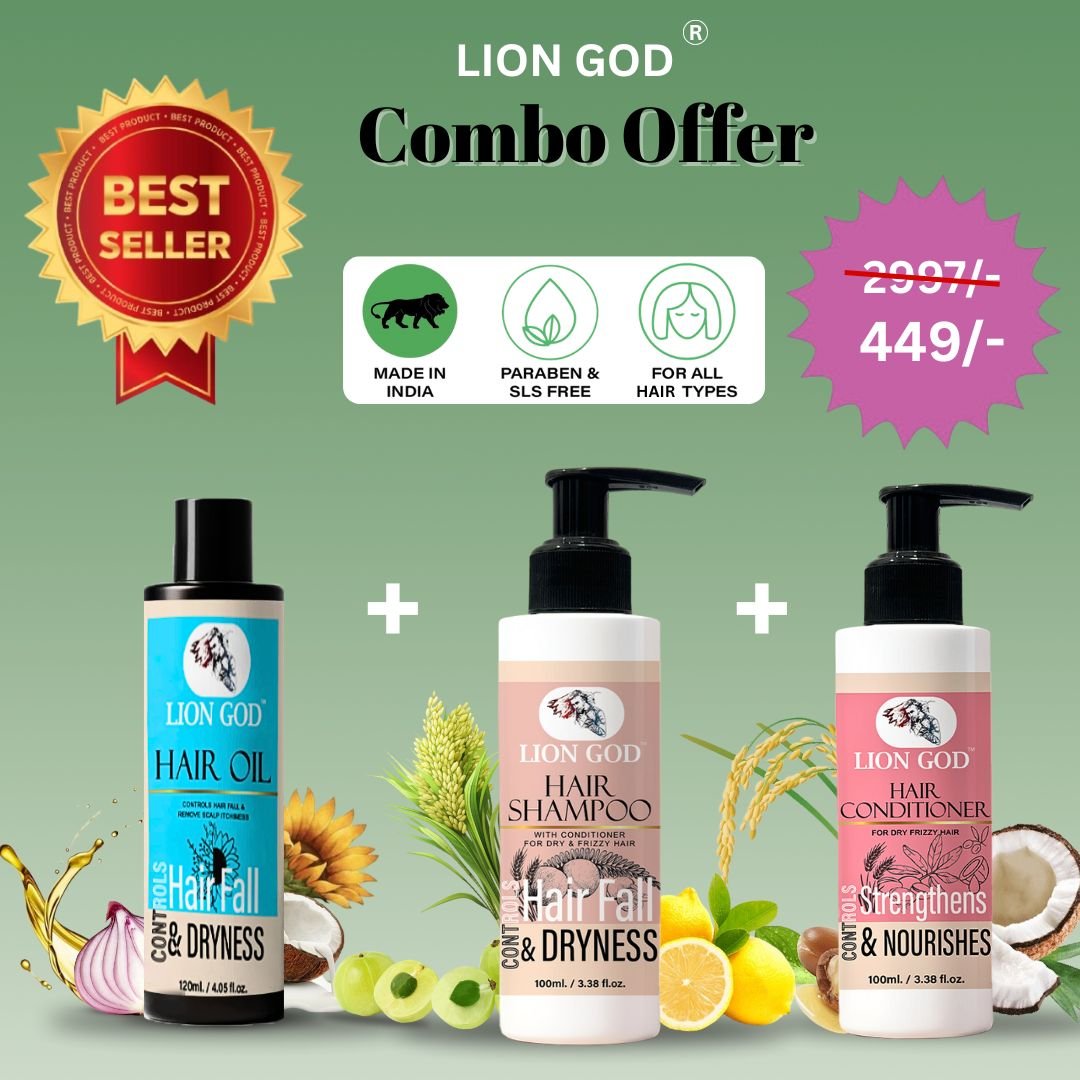 Hair Care Combo (Hair Oil + Shampoo + Conditioner)