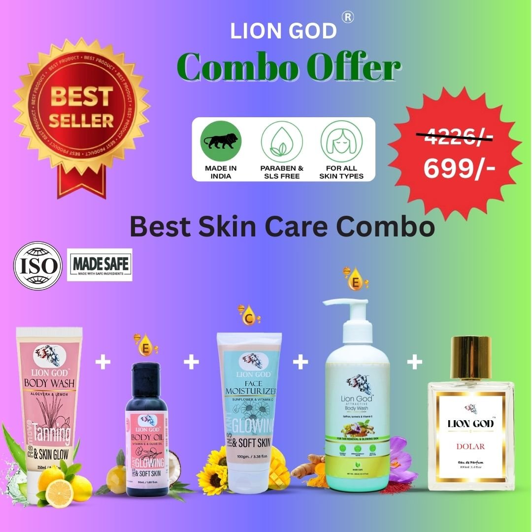 Body Wash with Vitamin C + Body Oil + Moisturizer + Body Wash With Vitamin E + Dolor Parfum (COMBO OFFER)