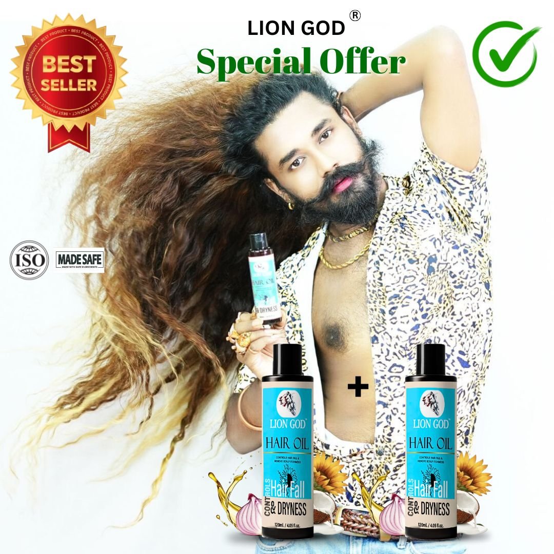 Hair Oil 1+1 (Toxin-free, For all-hair-types, SLS and Paraben free, We ensures 100% safe)