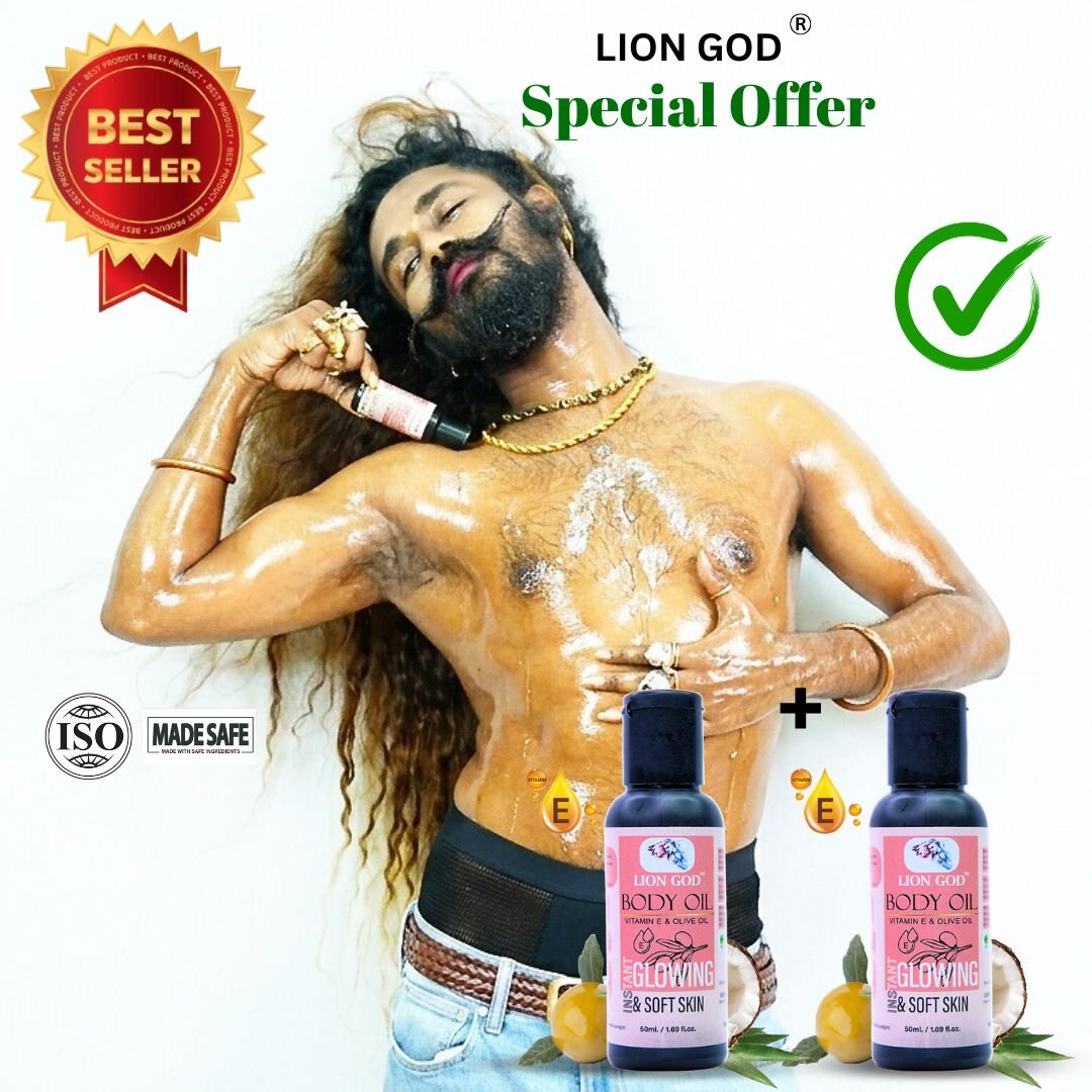 Body Oil 1+1 (Toxin-free, For all-skin-types, SLS and Paraben free, We ensures 100% safe )