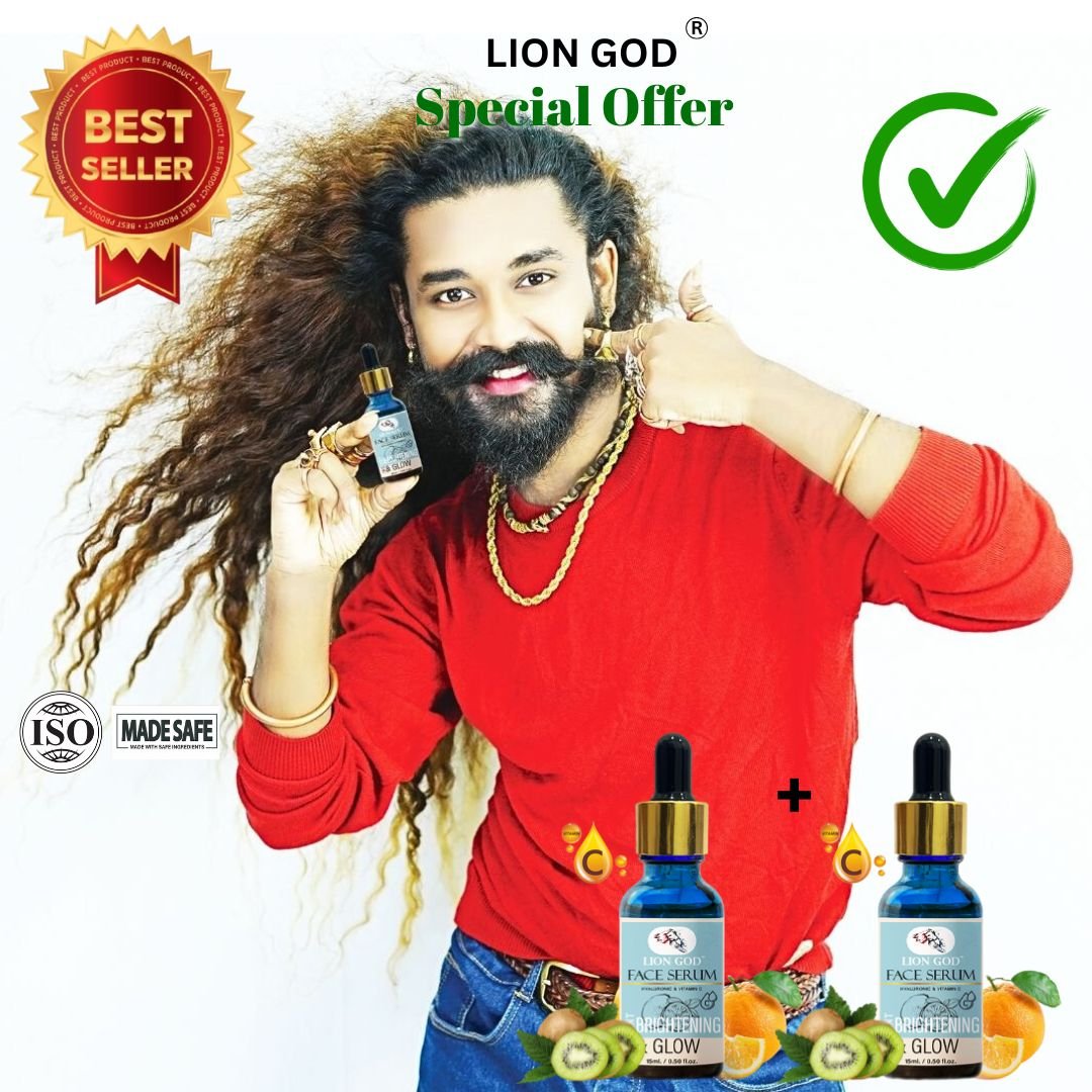 Face Serum 1+1 ( Vitamin C and Hyaluronic ) (Toxin-free, For all-skin-types, SLS and Paraben free, We ensures 100% safe )