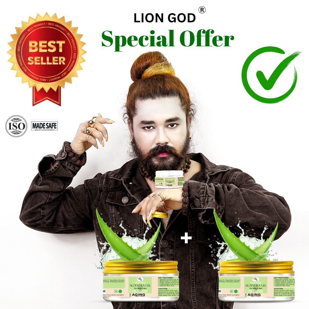 Aloevera Gel 1+1 (Toxin-free, For all-skin-types, SLS and Paraben free, We ensures 100% safe)