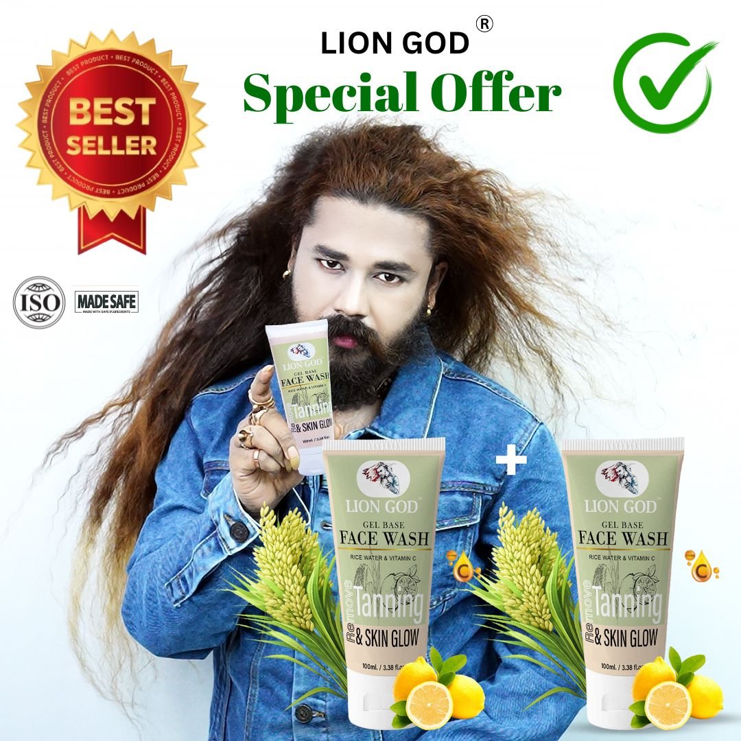 Face Wash 1+1 ( Rice water & Vitamin C ) (Toxin-free, For all-skin-types, SLS and Paraben free, We ensures 100% safe )