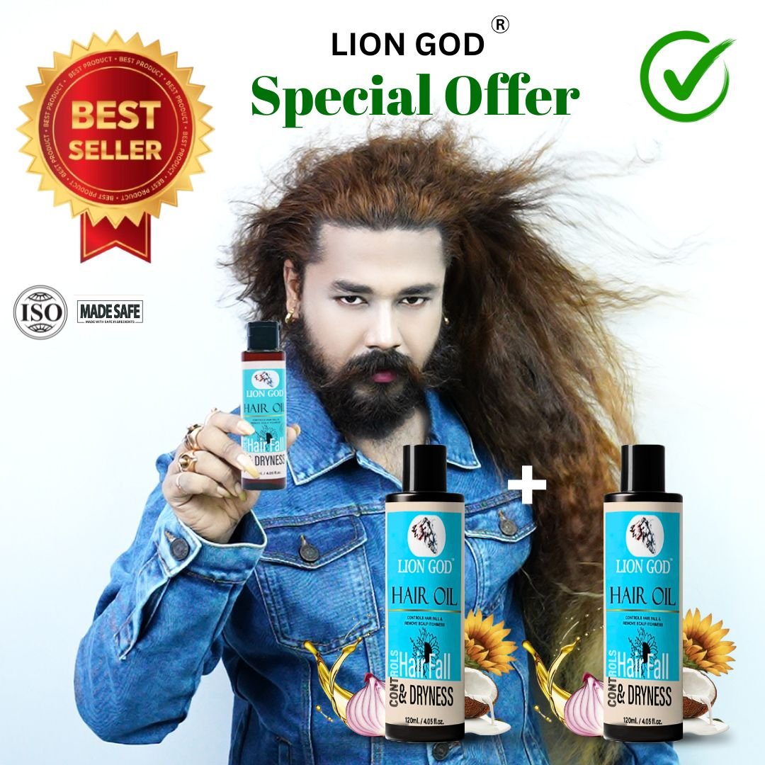 Hair Oil 1+1 (Toxin-free, For all-hair-types, SLS and Paraben free, We ensures 100% safe)